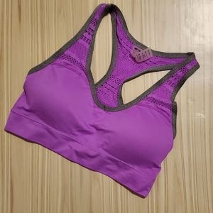 Purple sports bra